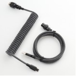 5PIN male GX16 aviator to Type-c Black clear wire and usb to 5pin gx16 female cable set black aviator